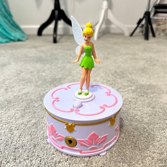 Disney Other - Disney Tinker Bell Jewelry Box Kids Purple Good